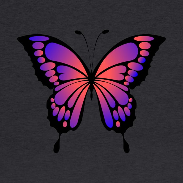 Often butterfly-orange purple by Kristalclick 